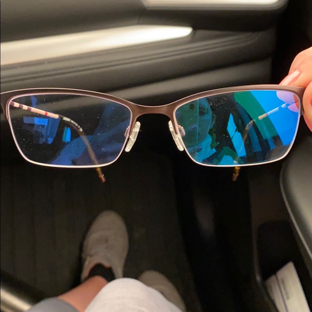 Burberry semi rimless cat eye frames